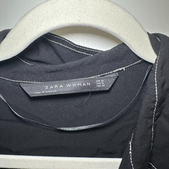 Zara Contract Stitch Blouse - L - Picture 5 of 6